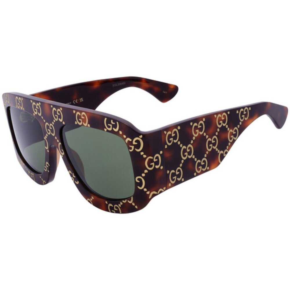 GUCCI HAVANA GREEN SUNGLASSES